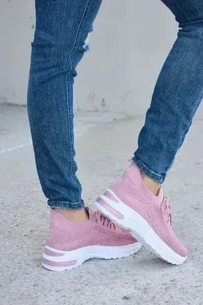 Breathable Mesh Athletic Shoes - Lightweight Workout Sneakers | Femstylo