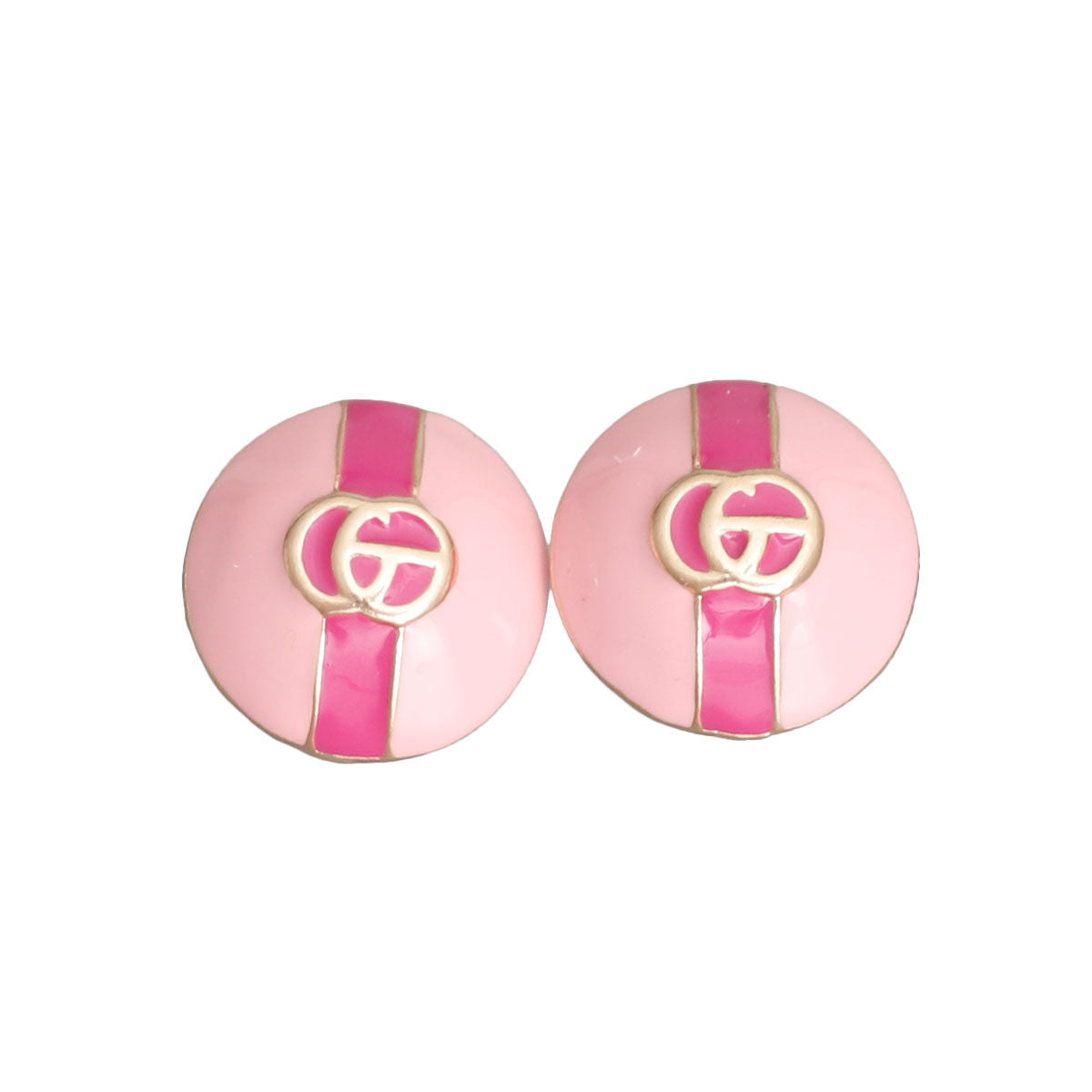 Dome Stud Earrings Pretty in Pink Stylish Fashion Jewelry