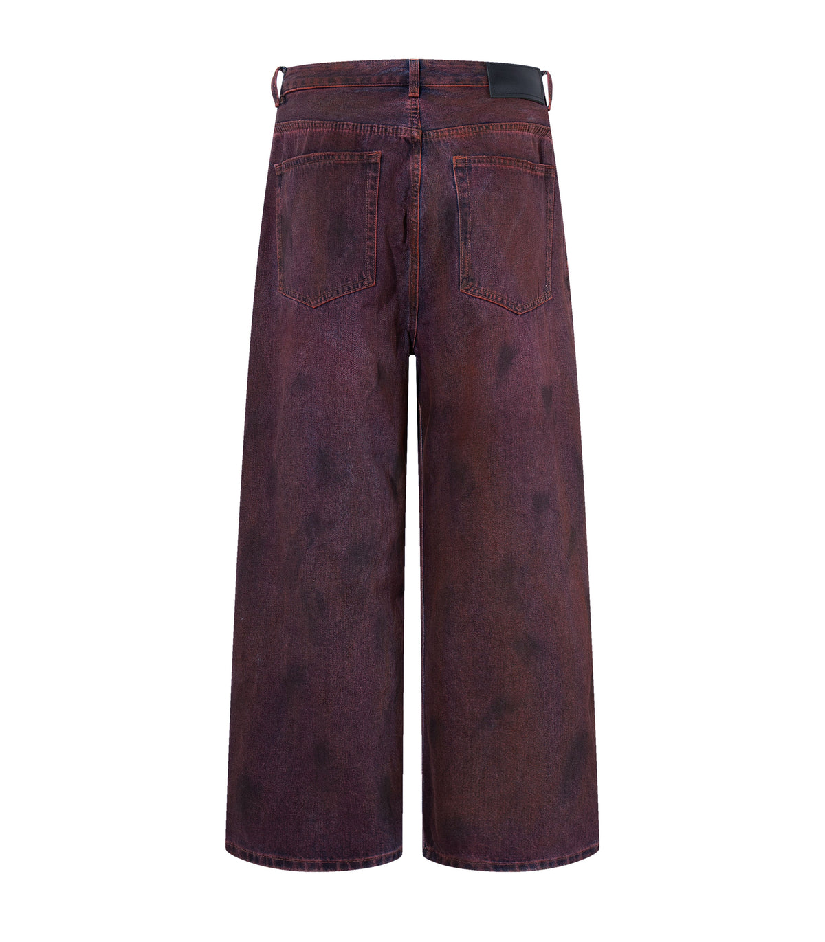 WIDEBOY BURGANDY DENIM
