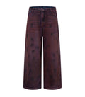 WIDEBOY BURGANDY DENIM