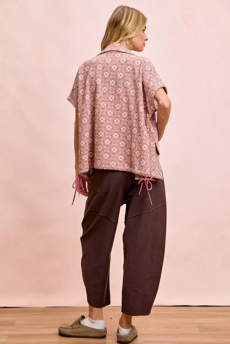 Washed Terry Pants with Pockets