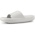 New Womens Size 8 Gray Arch Support Slide On Wide Strap Sandals Flip Flops Shoes