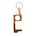 Touchless Door Button Tool Brown Stylish Accessory