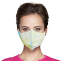 Fashion Face Mask Tie Dye Green Yellow Trendy Casual Accessory