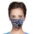 Fashion Face Mask Blue Cheetah Print Stylish Accessory