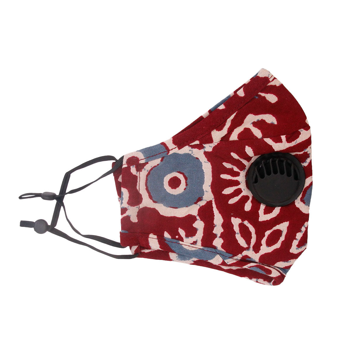 Fashion Face Mask Burgundy Cheetah Print Stylish Filter Mask