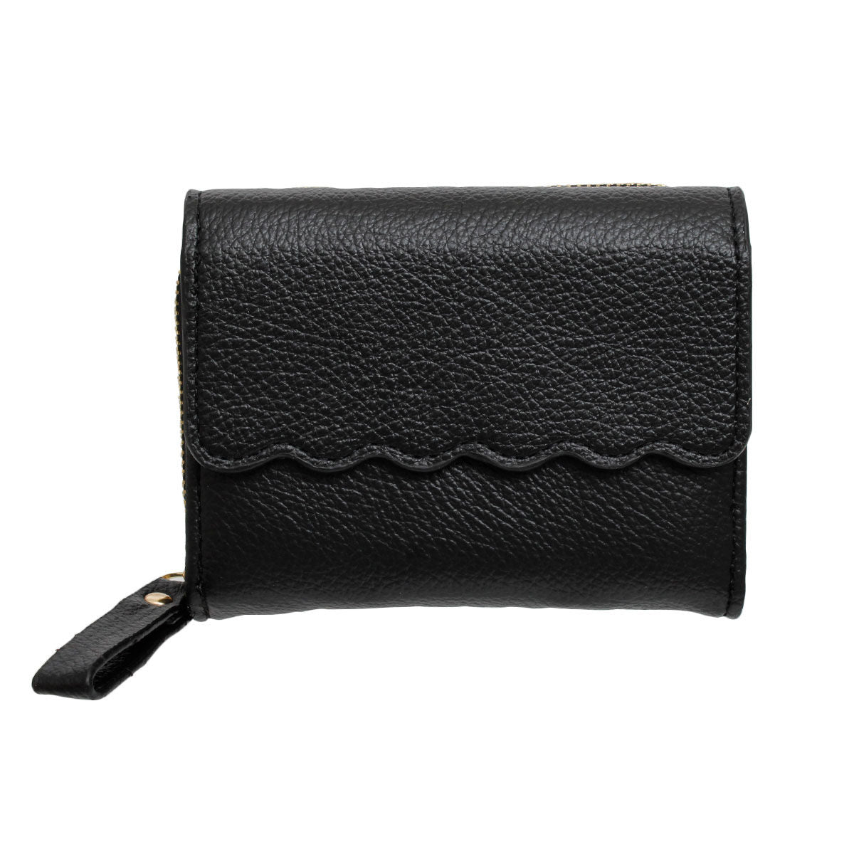 Women’s Accordion Wallet Black Snap Cardholder Stylish and Chic
