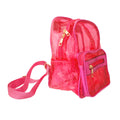 Transparent Fuchsia Backpack Stylish Casual Fashion Accessory