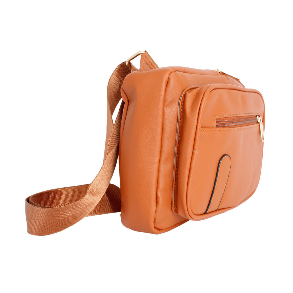 Sling Bag Camel Brown Stylish Casual Fashion Accessory