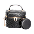 Fashion Handbag Black Crossbody Purse Vanity Case for Women Stylish Chic