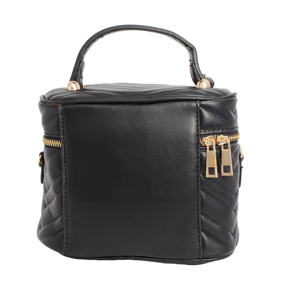 Fashion Handbag Black Crossbody Purse Vanity Case for Women Stylish Chic
