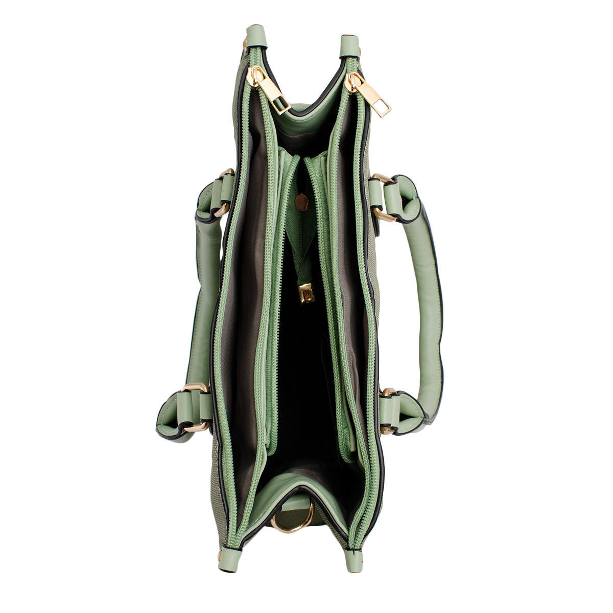 Women’s Pebble Grain Satchel Handbag Green Stylish Fashion Handbag