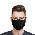 Fashionable Black Mesh Sports Face Mask Stylish Casual Accessory