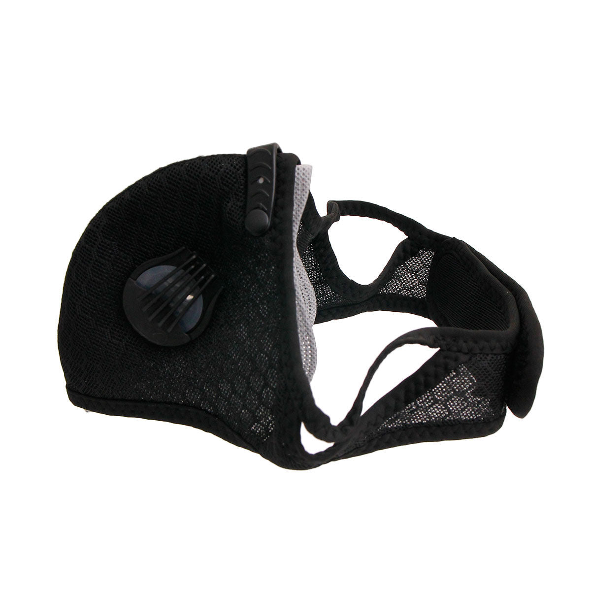 Fashionable Black Mesh Sports Face Mask Stylish Casual Accessory