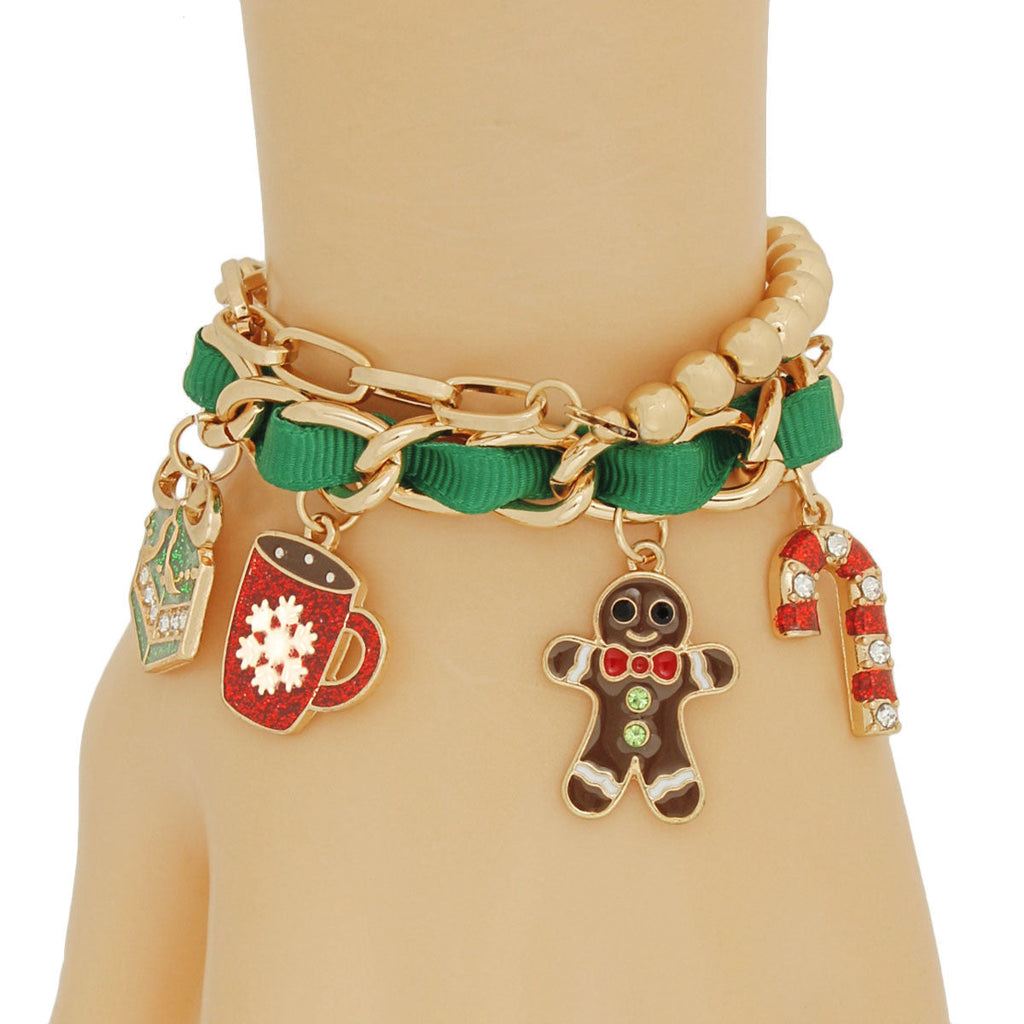 Bracelets Green Xmas Cocoa Stylish Fashion Jewelry Accessories