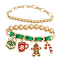 Bracelets Green Xmas Cocoa Stylish Fashion Jewelry Accessories