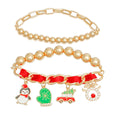 Bracelets Red Xmas Mitten Stylish Fashion Jewelry Accessories