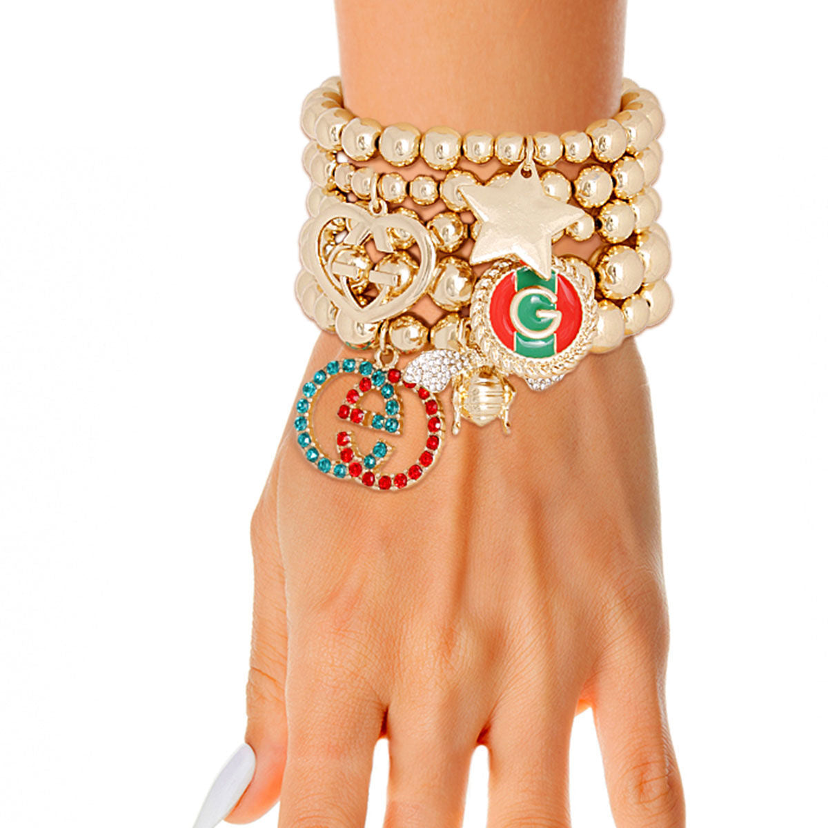 Bracelets Gold Luxury-Inspired Stylish Statement Jewelry
