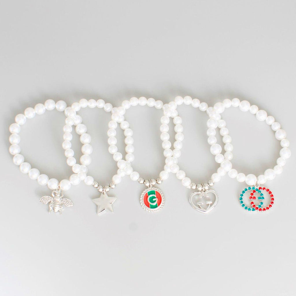 Bracelets White Luxury-Inspired Stylish Statement Jewelry