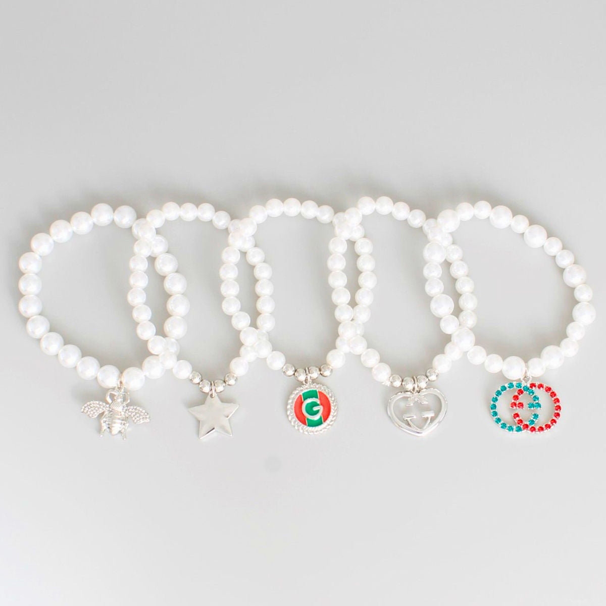 Bracelets White Luxury-Inspired Stylish Statement Jewelry