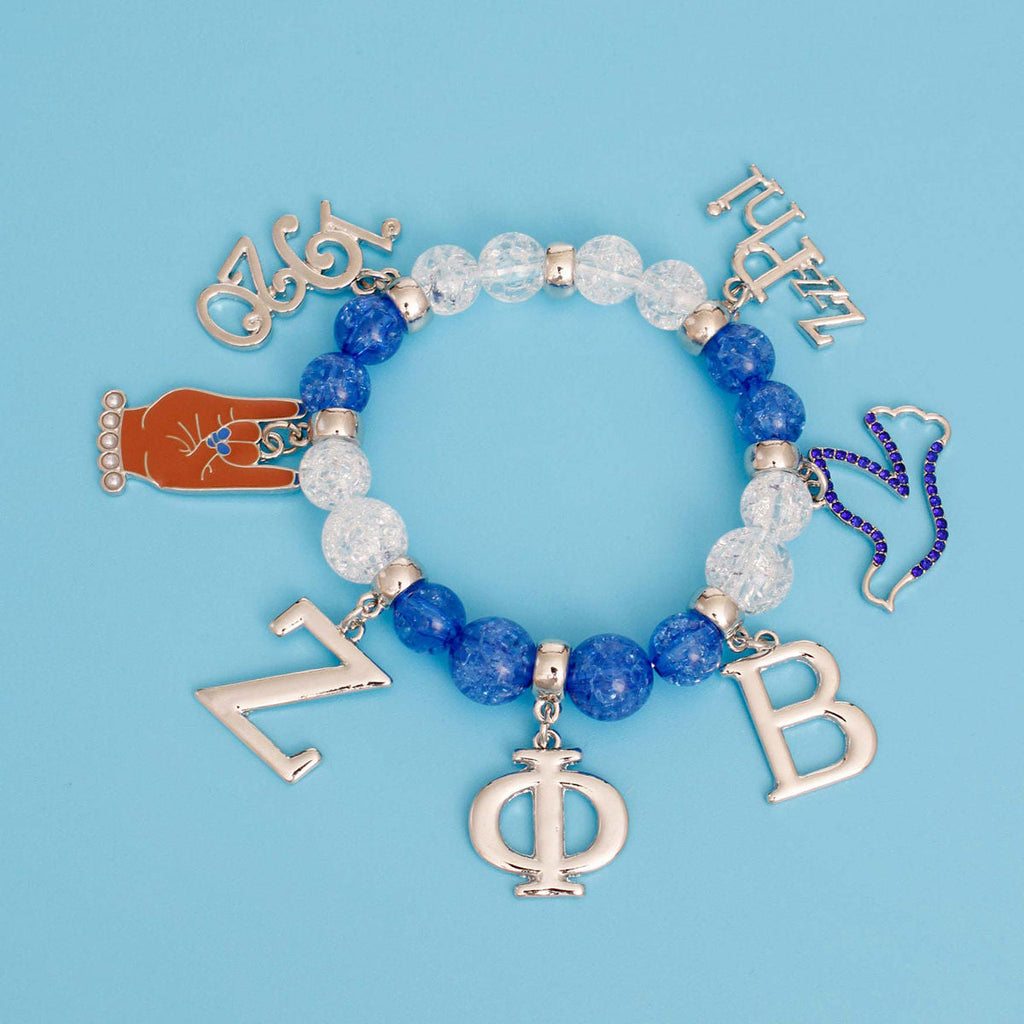 Bracelet Blue Bead Zeta Stylish Fashion Jewelry Accessory
