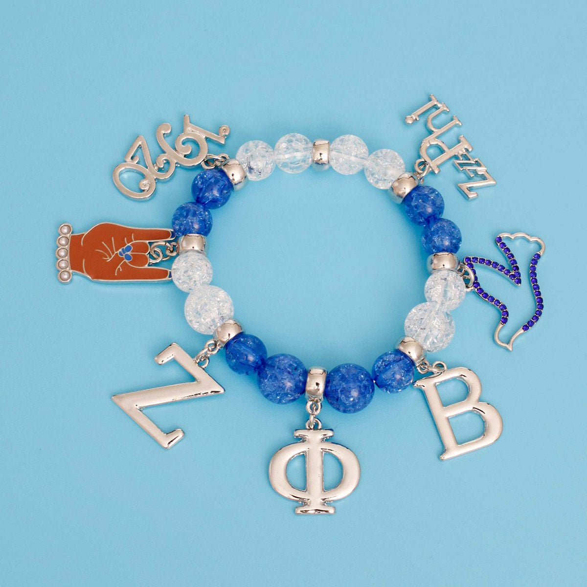 Bracelet Blue Bead Zeta Stylish Fashion Jewelry Accessory