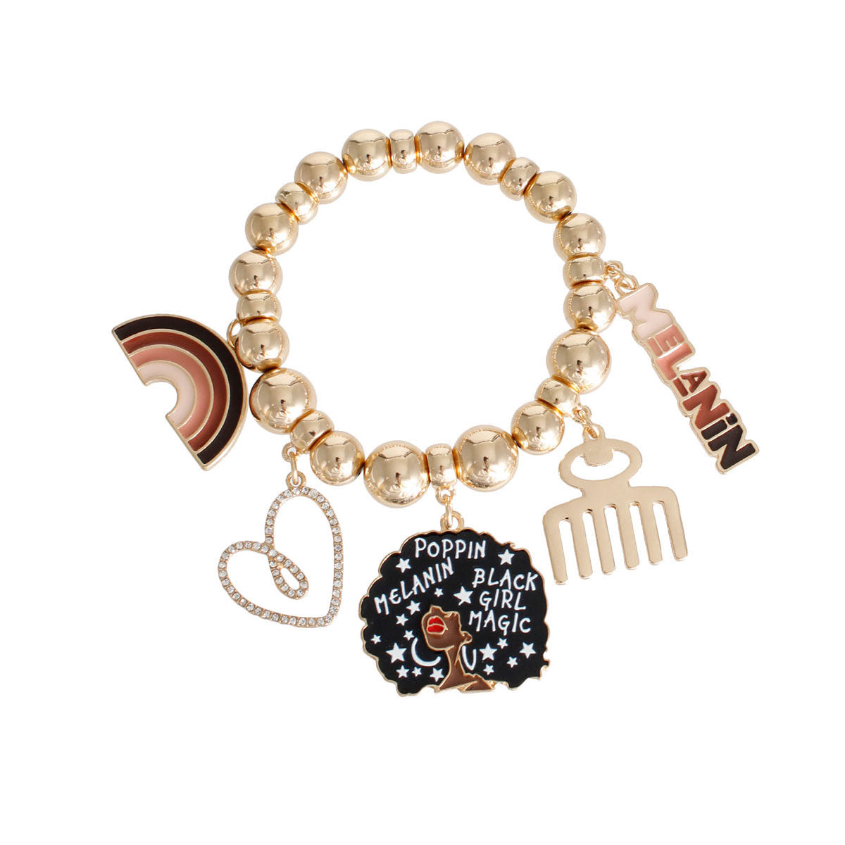 Statement Gold Melanin Bracelet Stylish Fashion Jewelry Accessory