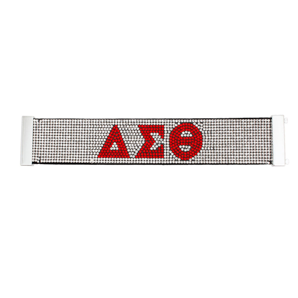 Magnetic Bracelet with Clear Rhinestones – Stylish Sorority Jewelry Accessory