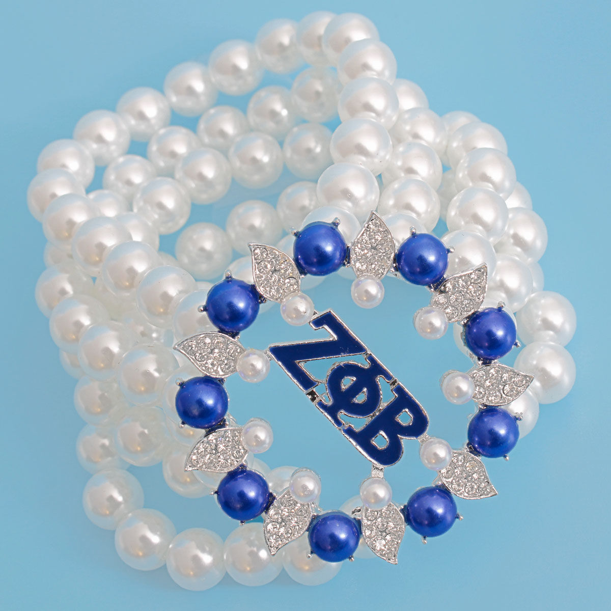 Women’s White Pearl 5-Strand Bracelet Stylish Layered Jewelry