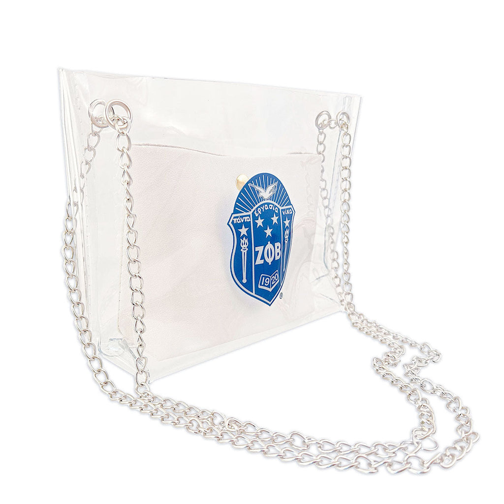 Fashion Handbag Shoulder Bag Blue Zeta Sorority Purse for Women Stylish Chic Accessory