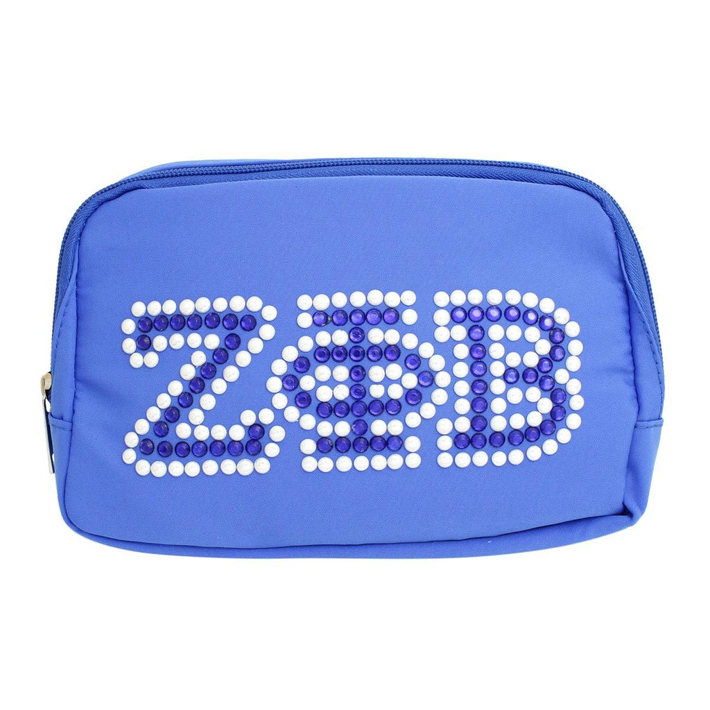 Canvas Crossbody Waist Bag Blue Sorority Stylish Casual Accessory