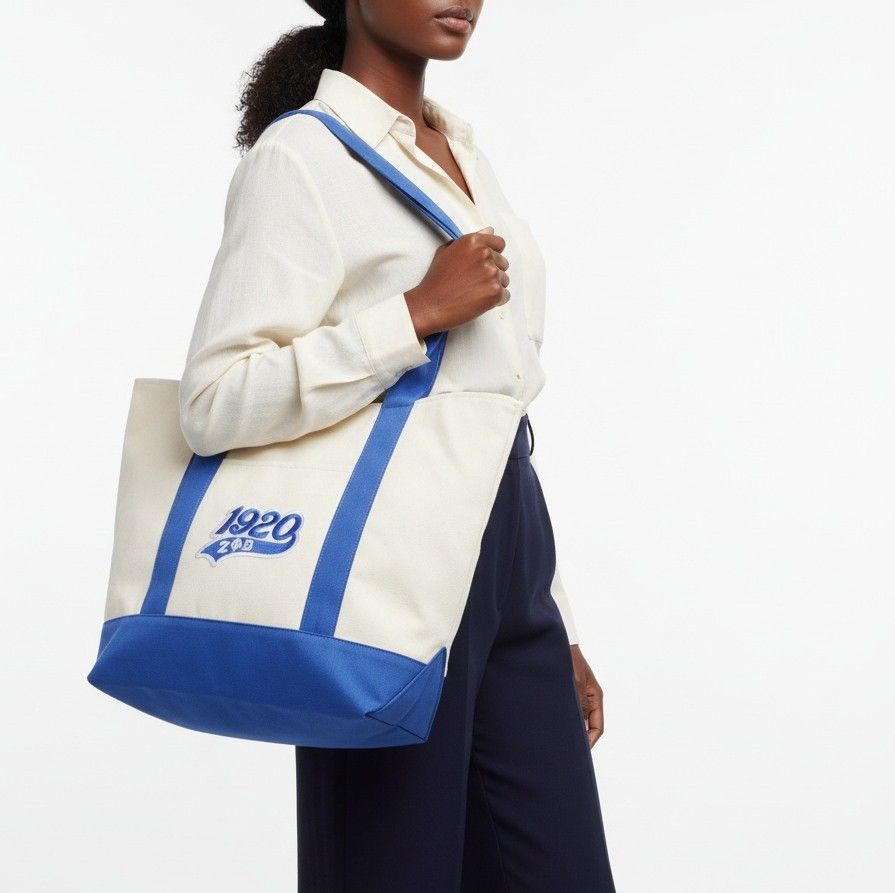 Large Canvas Tote Bag Sorority Reusable Stylish Casual Merch