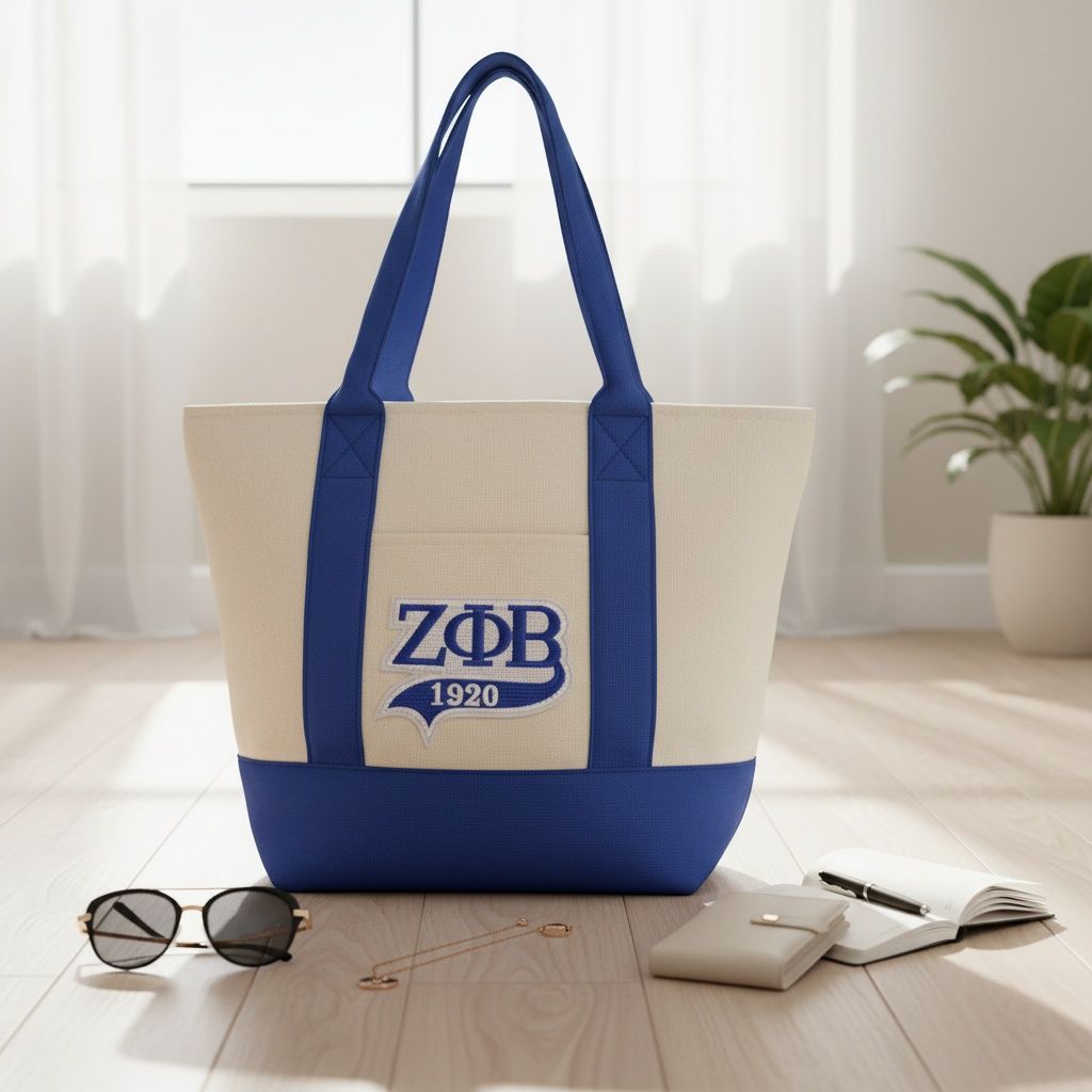Mini Canvas Tote Bag 1920 Embroidered Casual Fashion Accessory