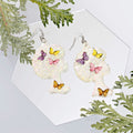 Women’s Dangle Multi Med Afro Butterfly Statement Earrings Stylish Chic Jewelry