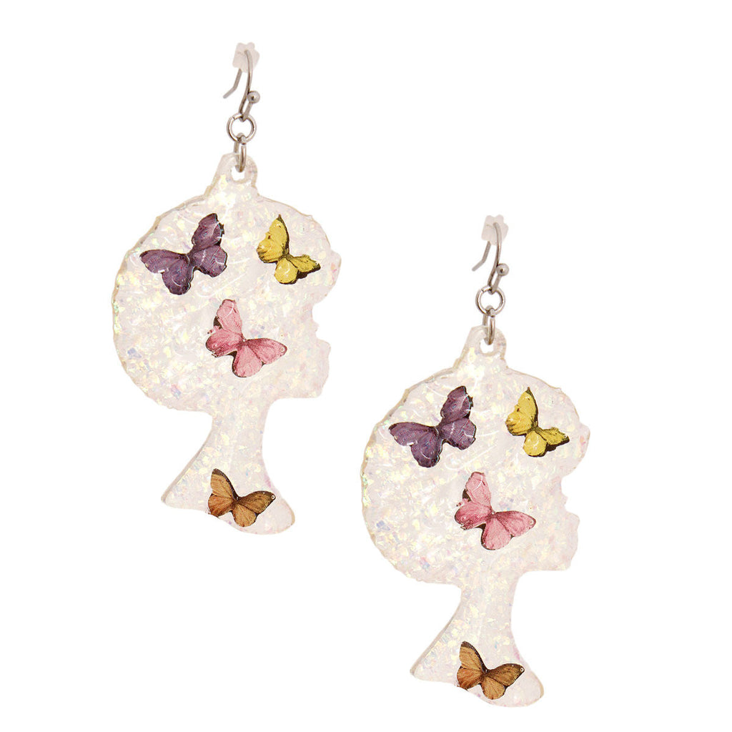 Women’s Dangle Multi Med Afro Butterfly Statement Earrings Stylish Chic Jewelry