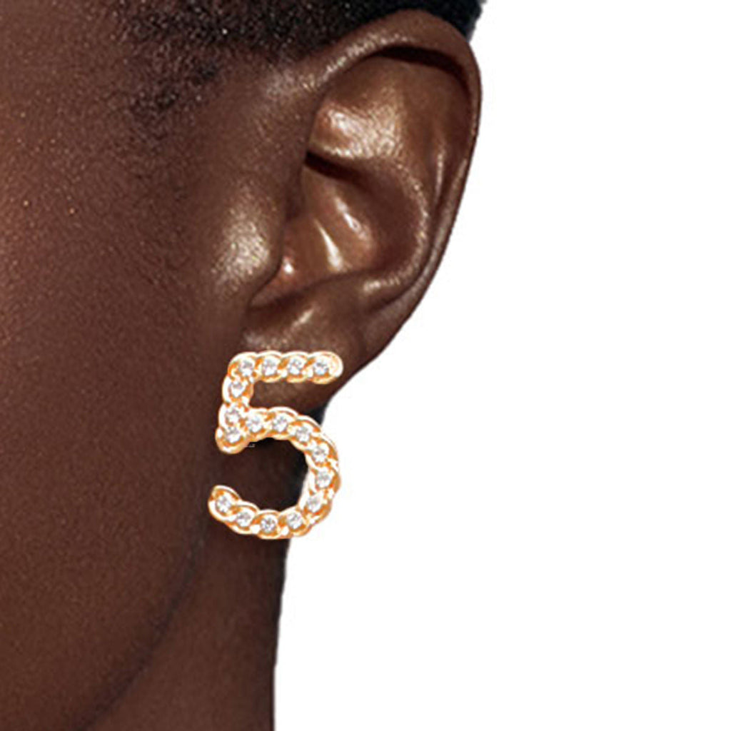 Charm Stud Earring Set Gold Designer-Inspired Stylish Lady Bag No.5