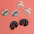 Stud Earrings 3 Pcs Silver Melanin Poppin Trendy Chic Jewelry