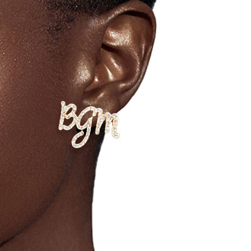 Afro Stud Earrings 3 Pcs Gold Black Girl Stylish Jewelry Set