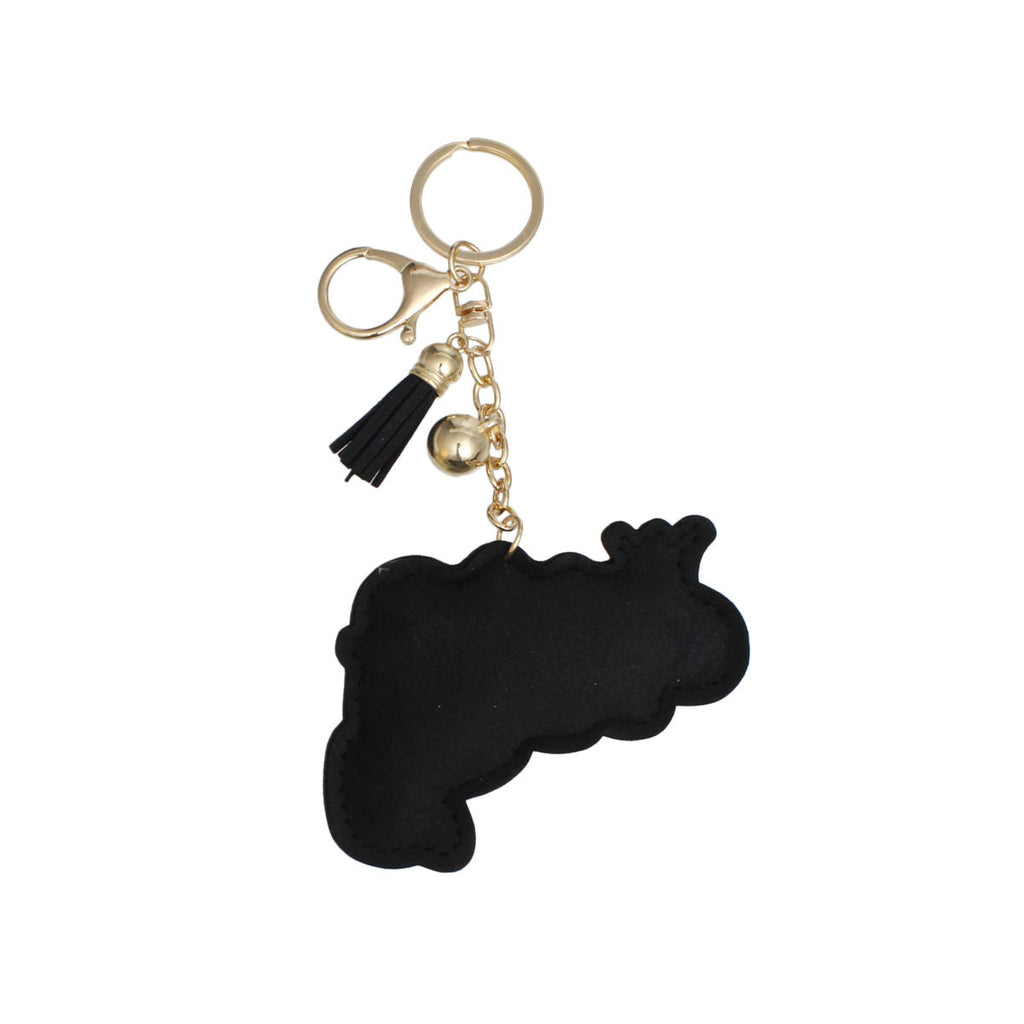 Keychain Charm Clip Glam Queen Fist Padded Stylish Accessory