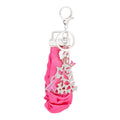Butterfly Keychain Wristlet Silver Pink Stylish Accessory
