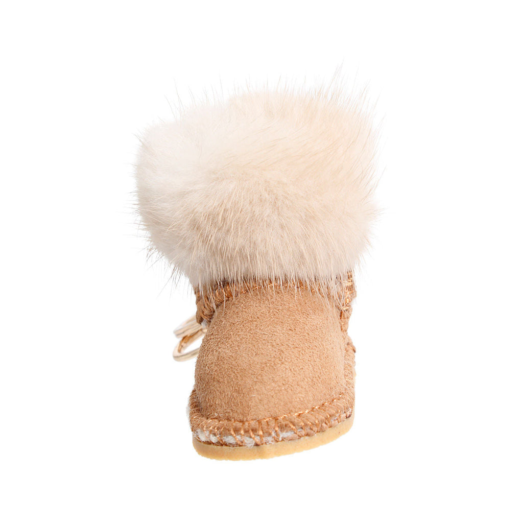 Women’s Keychain Sherpa Boot Bag Clip Stylish Accessory