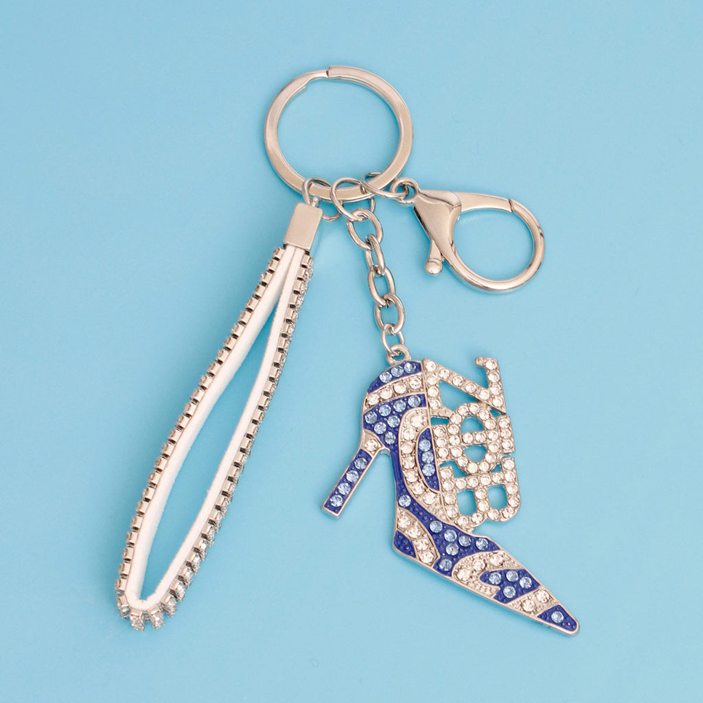 Women’s Keychain Zeta ZPB Sorority Blue Heel Stylish Accessory