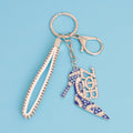 Women’s Keychain Zeta ZPB Sorority Blue Heel Stylish Accessory