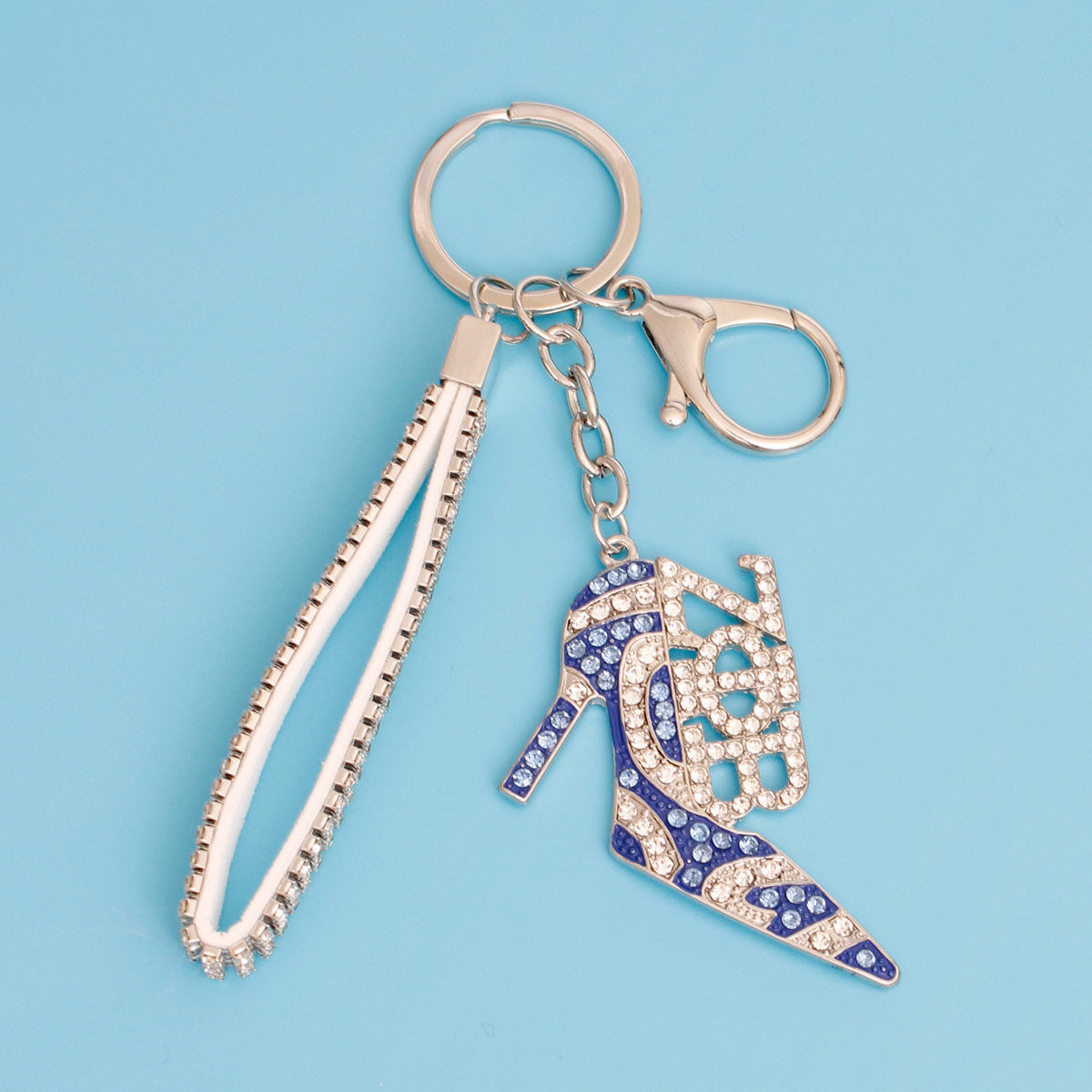 Women’s Keychain Zeta ZPB Sorority Blue Heel Stylish Accessory