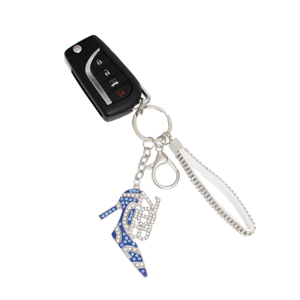 Women’s Keychain Zeta ZPB Sorority Blue Heel Stylish Accessory