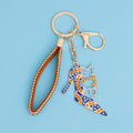 Keychain Sigma Sorority Blue and Gold Heel Stylish Accessory for Women