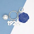 Keychain and Bag Clip Sorority Flower 1920 Trendy Accessory
