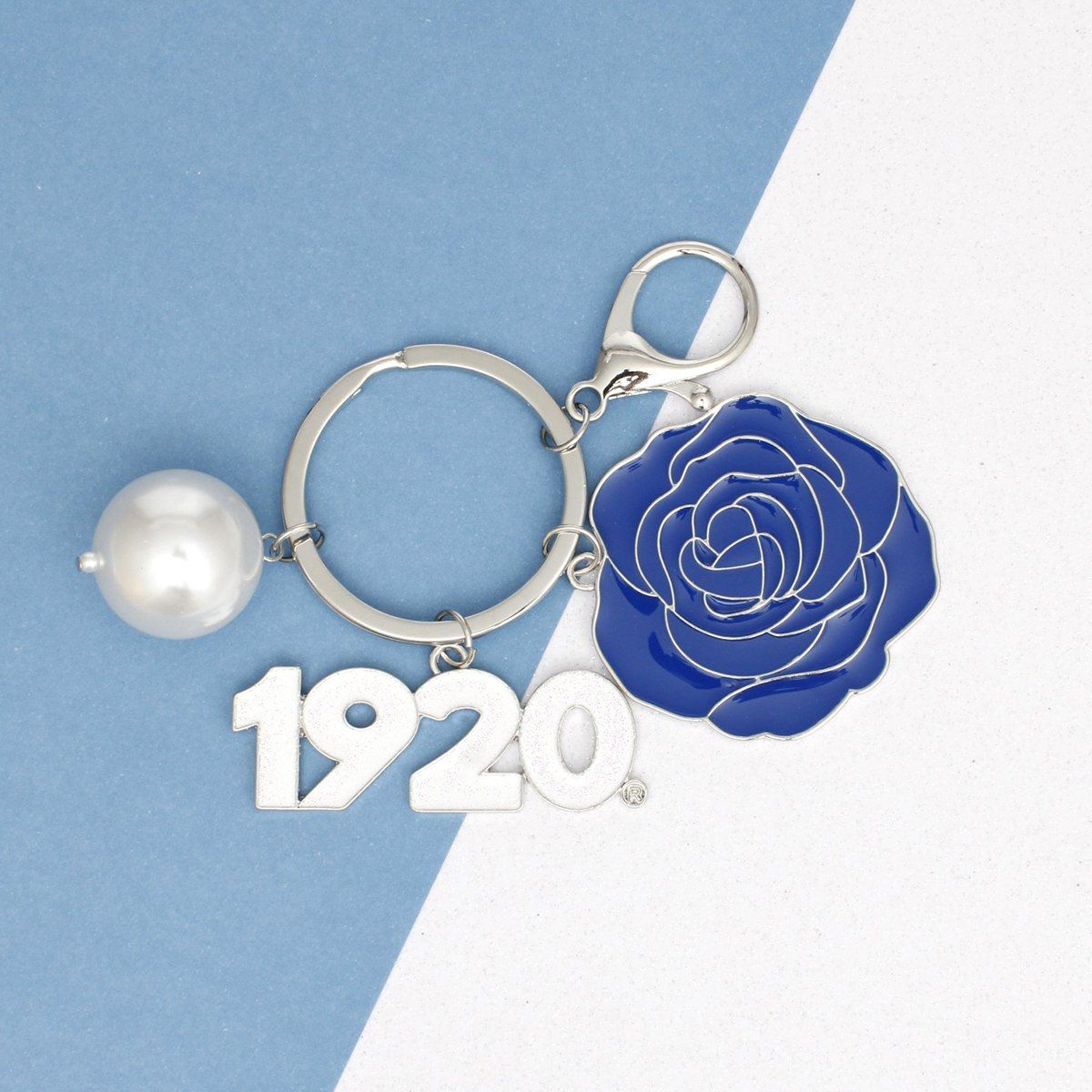 Keychain and Bag Clip Sorority Flower 1920 Trendy Accessory