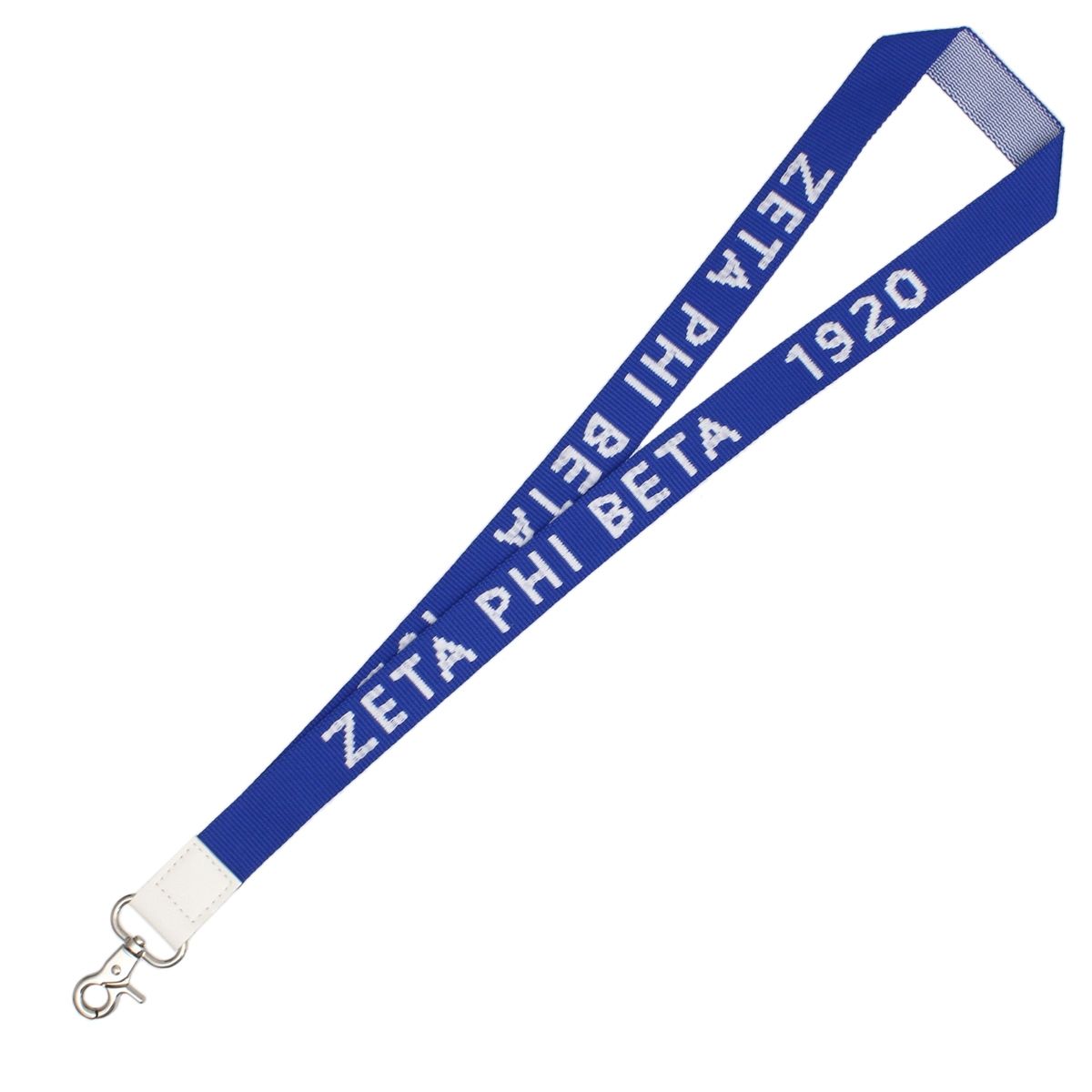 Canvas Lanyard with ID Badge Clip Blue Stylish Accessory for Women
