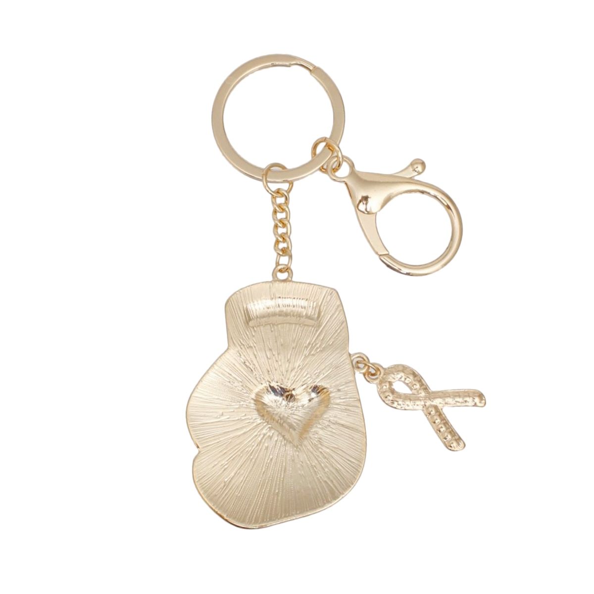 Keychain Breast Cancer Pink Boxing Glove Stylish Jewelry Accessory
